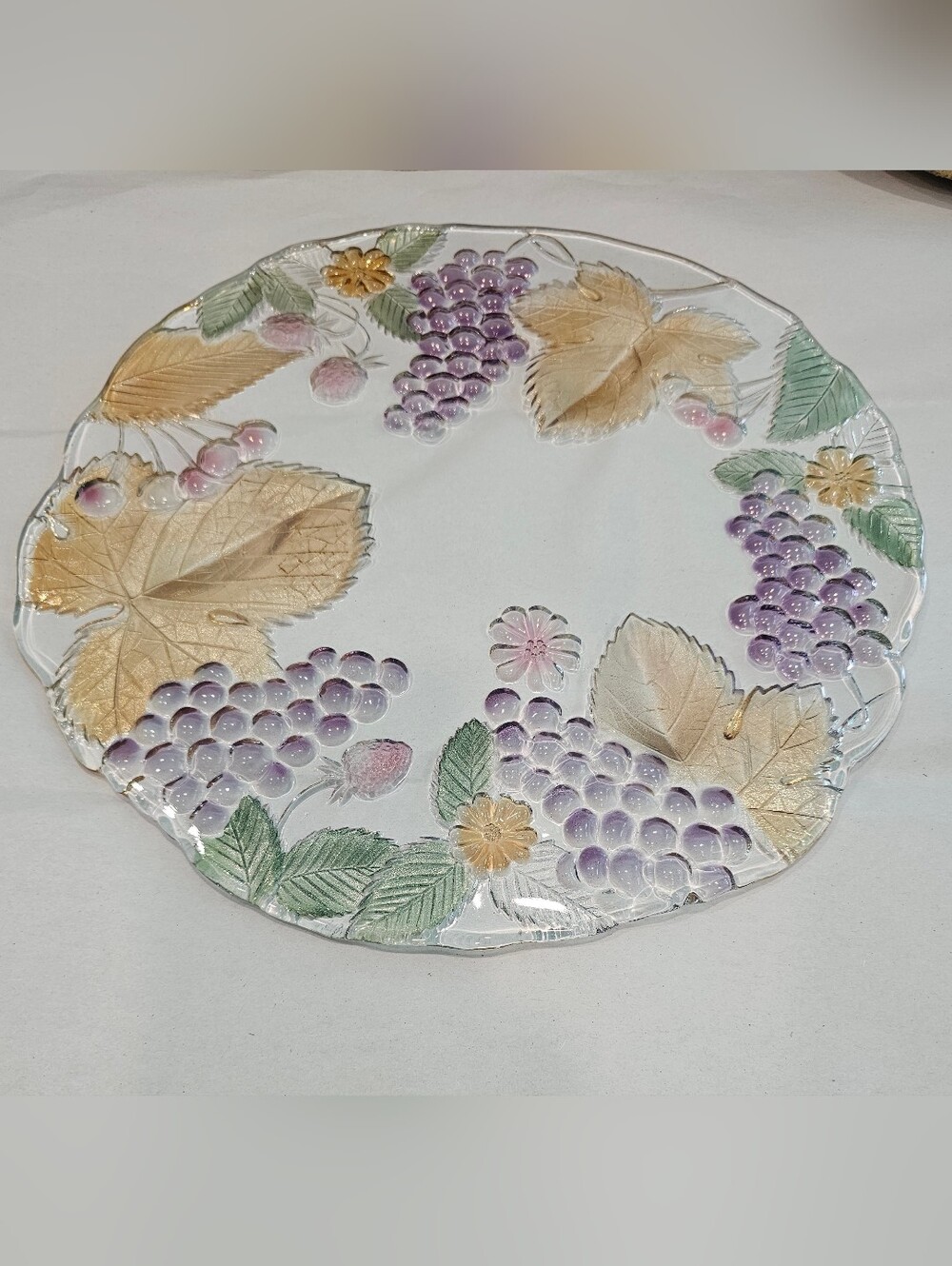Mikasa Savoir Vivre Cornucopia Cake Plate - Picture 1 of 5